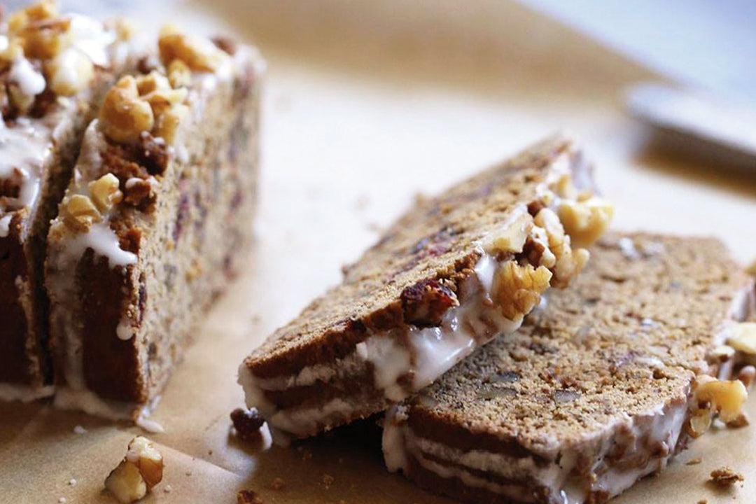 Holiday Chai Cranberry Nut Loaf Cake