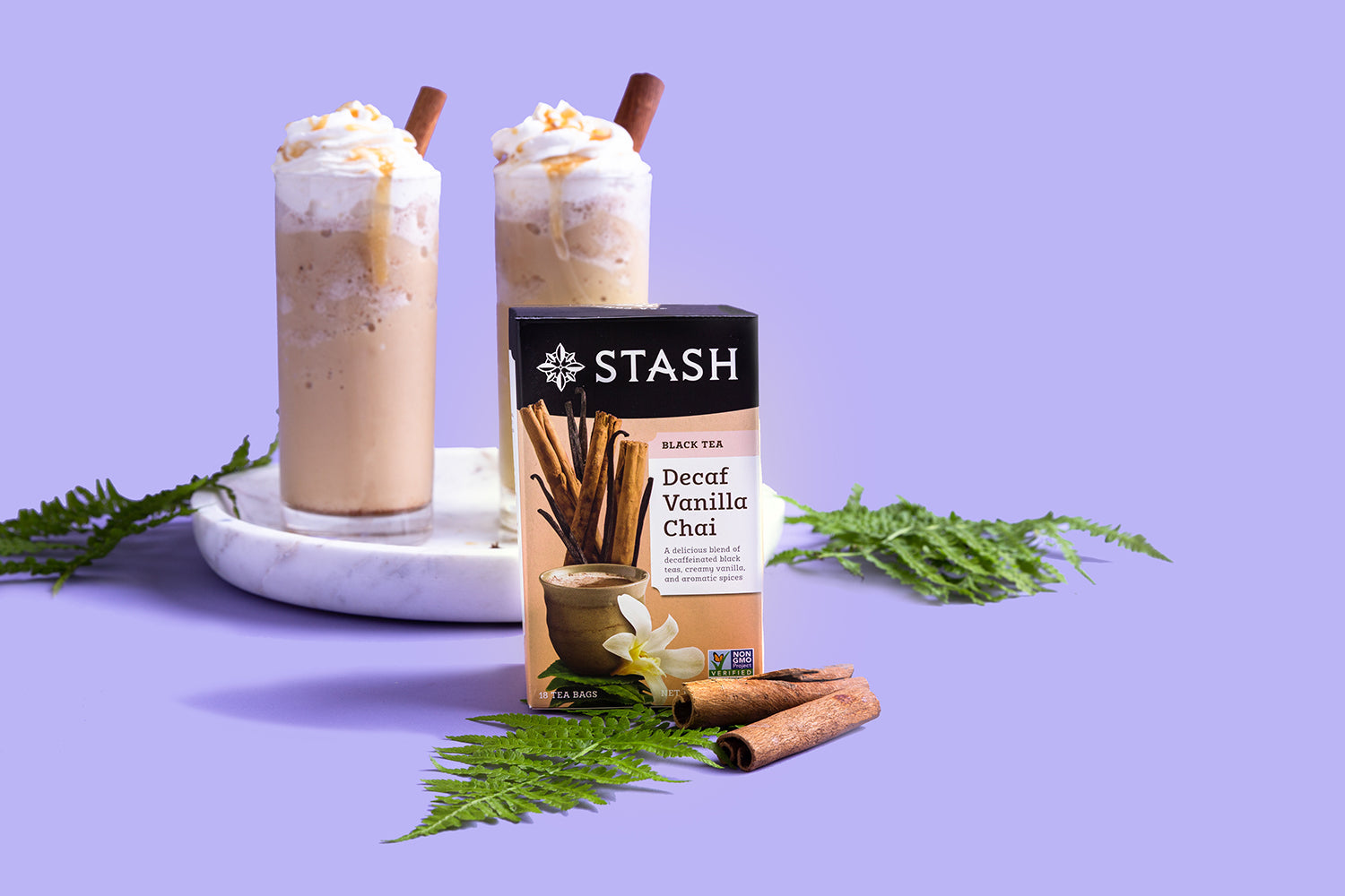 Decaf Caramel Chai Frappe